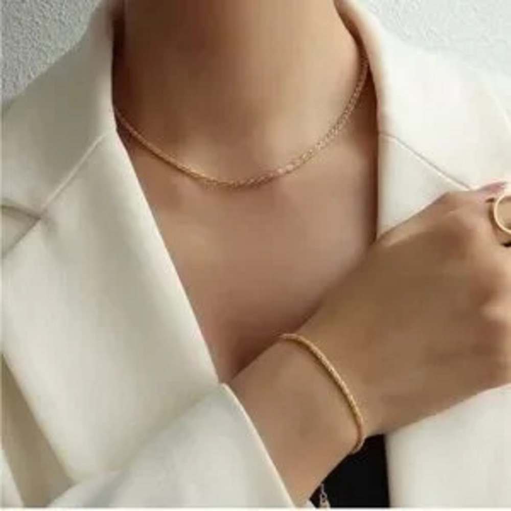 GOLD 14k Gold Plated Shiny Rope Bracelet